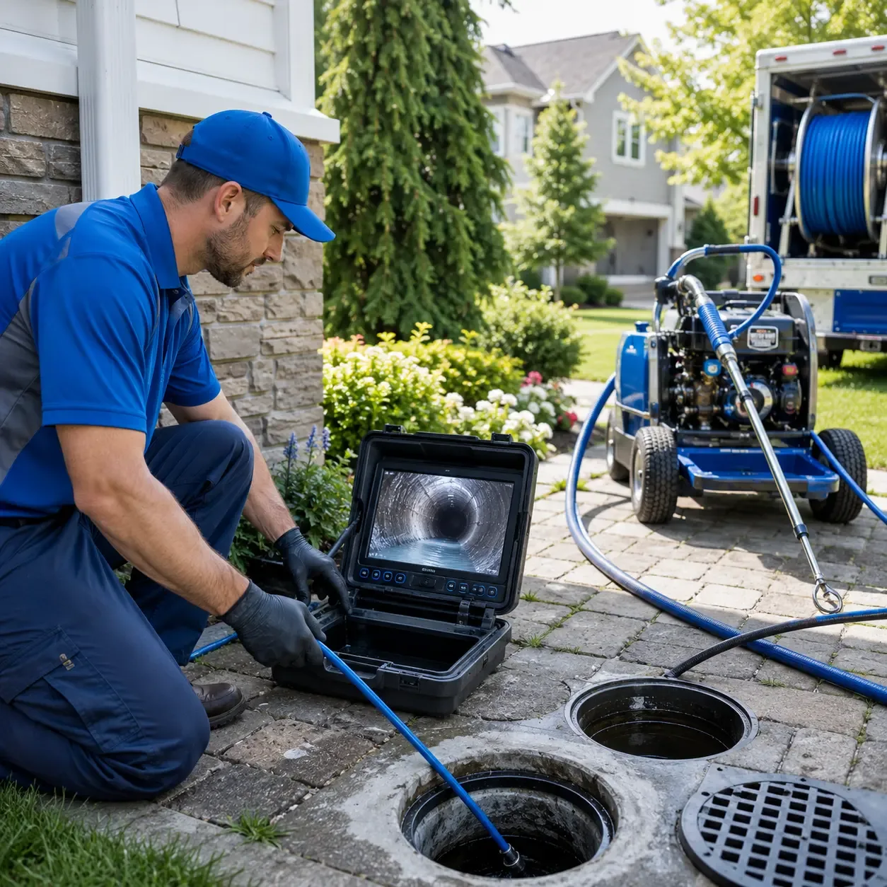 Outdoor drain cleaning professionals serving Plymouth, PA