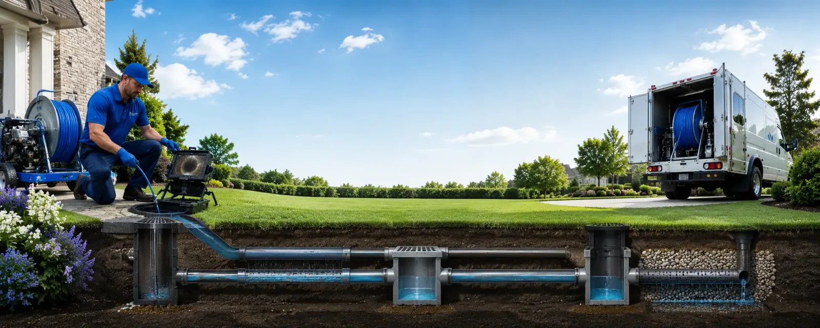 Outdoor drain cleaning information for Plymouth, PA